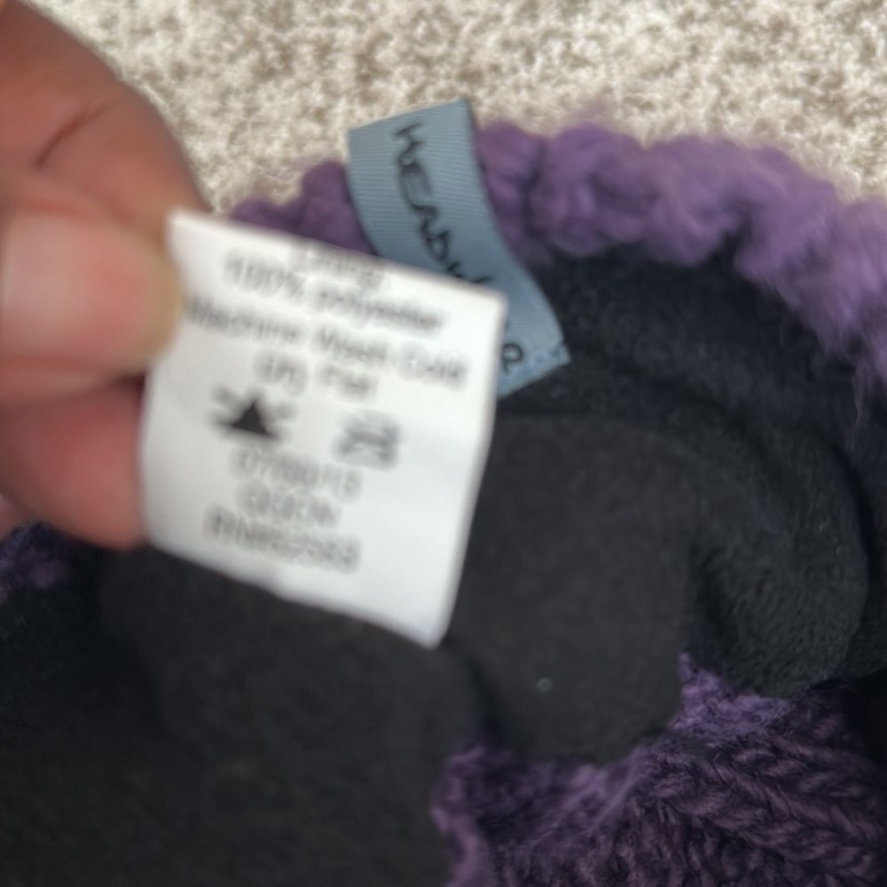 Fur Cable knit Hat O/S - Picture 6 of 6